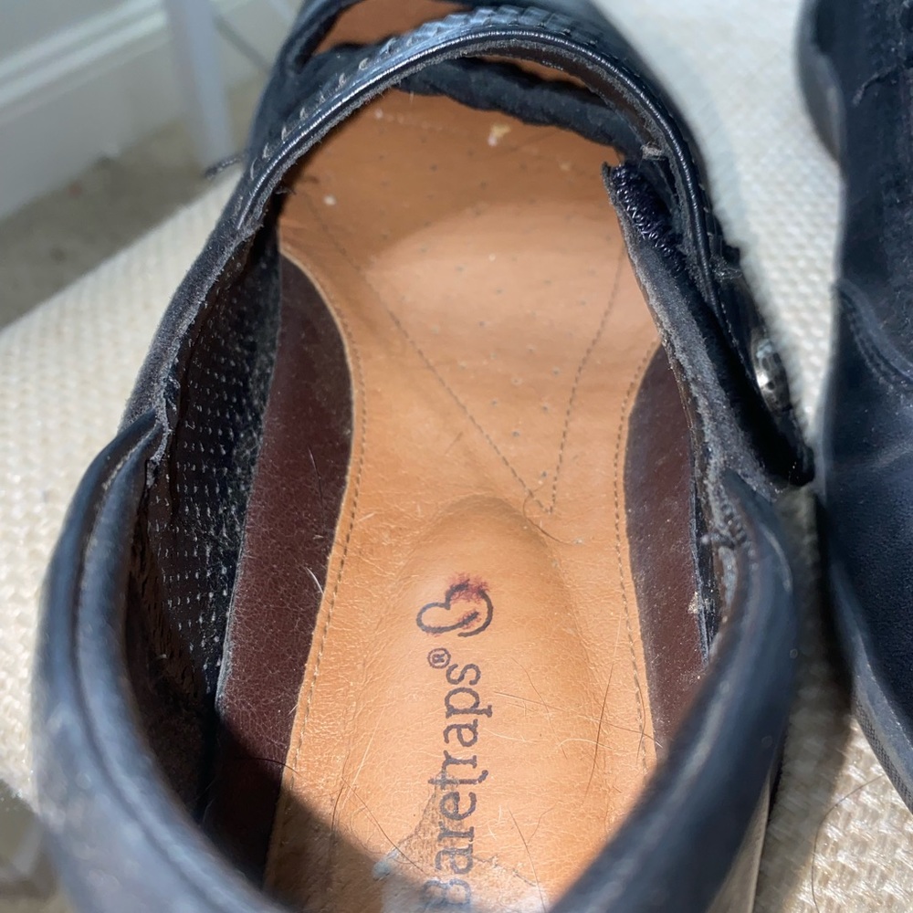 Black Velcro Church Shoes.